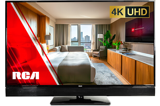 RCA PS series 50 inch television with sound bar